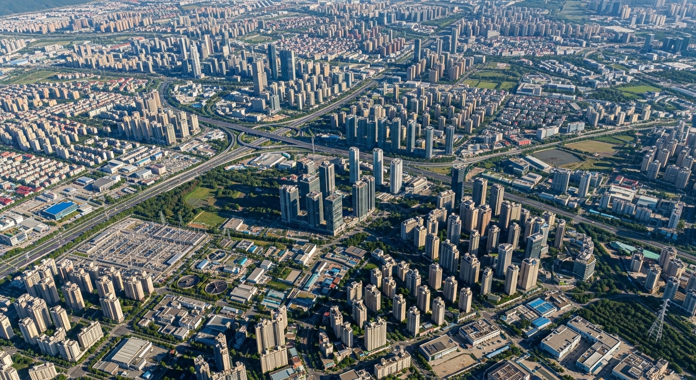 Aerial city view